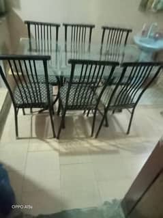 dining table with 8 chairs  10/10 condition 0
