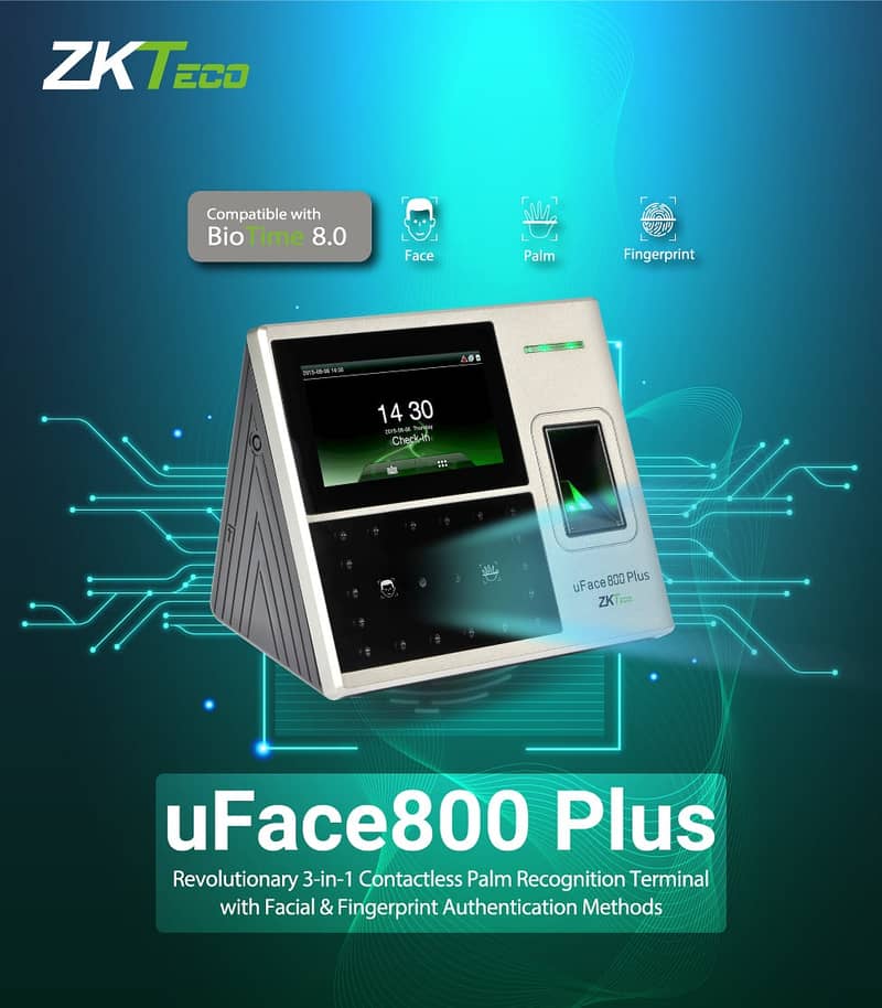 Biometric Fingerprint Face Time Attendance Machine with CloudSoftware 5