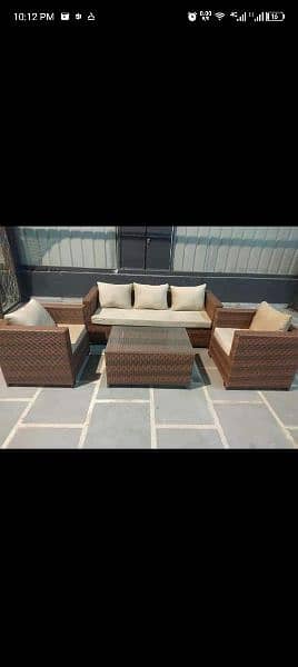 Outdoor rattan sofa set 2