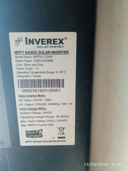Inverex solar inverter for sale 0314 6770355 4