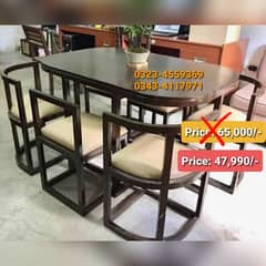 Smart dining table/round dining table/4 chair/6 chair/dining table 0