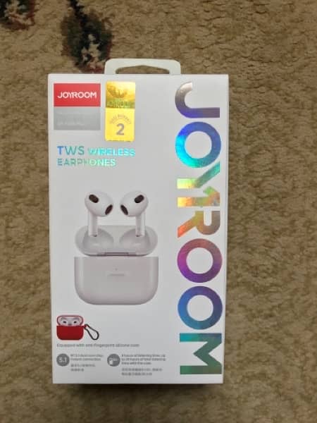 Original Joyroom JR-TO3S Plus TWS Wireless Bluetooth Earbuds-White 3