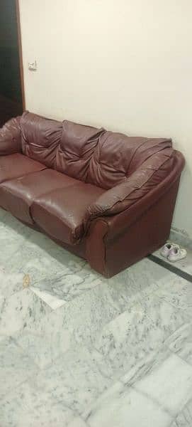 leather sofa set 1/2/3 3