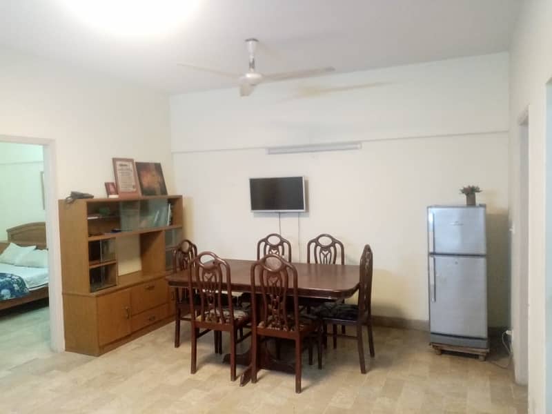 Fully furnished apartments for rent 2 Bedroom with attach bathroom drawing room TV Lounge 2