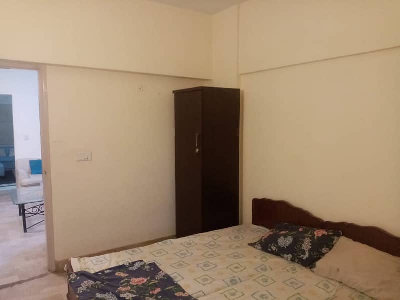 Fully furnished apartments for rent 2 Bedroom with attach bathroom drawing room TV Lounge 8