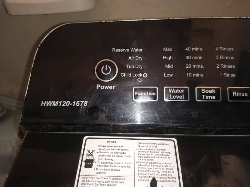 Haier Auto washing machine 12 kg 2