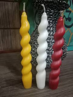 pack of 2 beautiful spiral candles