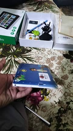 Modio tablet pc all ok memory card completet box sim nai dlti
