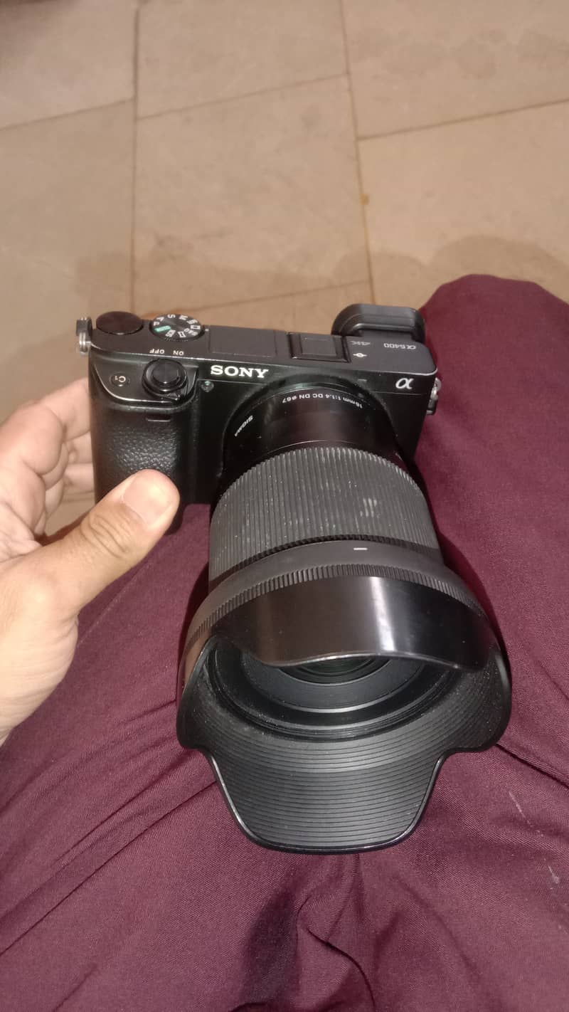 Sony A6400 body with 16mm 1.4 lens 3