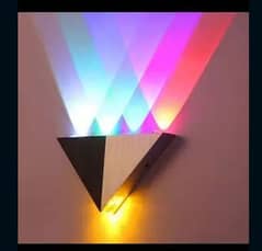 Led Wall Lamp 3W Aluminum Body Triangle Wall Light For Bedroom H