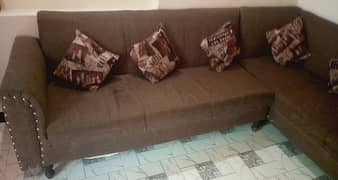 l shape sofa set and sofa combed for sale read discription
