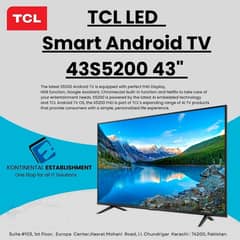 TCL LED (43S5200) Smart Android TV 0