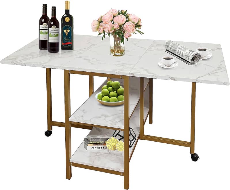 New Modern Metal Frame Table With Stools, Dining Table kitchen Table 11