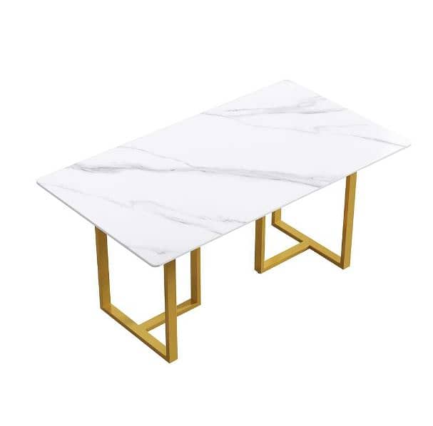 New Modern Metal Frame Table With Stools, Dining Table kitchen Table 15