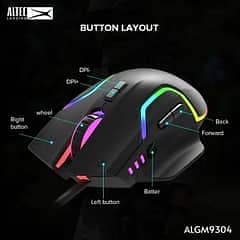 GAMING MOUSE ALTEC LANSiNG ALGM-9525 USB RGB WIRED DPI 2400DPI 4