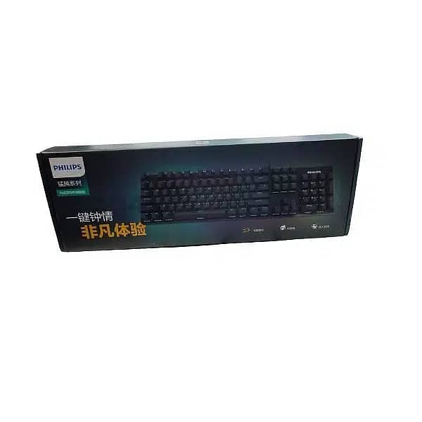 Gaming Keyboard Philips RGB Mechanical Wired Bue Switch SPK8404 4
