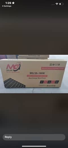 Mg 180w Solar Panels 0