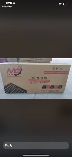 Mg 180w Solar Panels 0