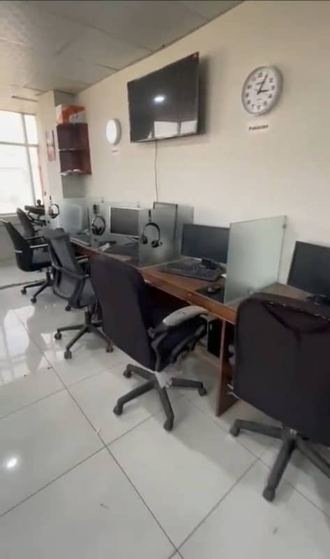 Fully Furnished office for rent in satellite town commercial market 5