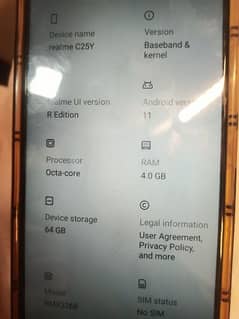 realme C25Y for sale with box & charger