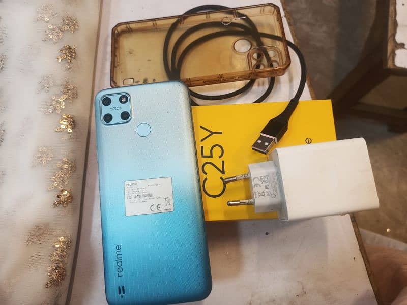 realme C25Y for sale with box & charger 2