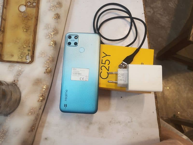 realme C25Y for sale with box & charger 3