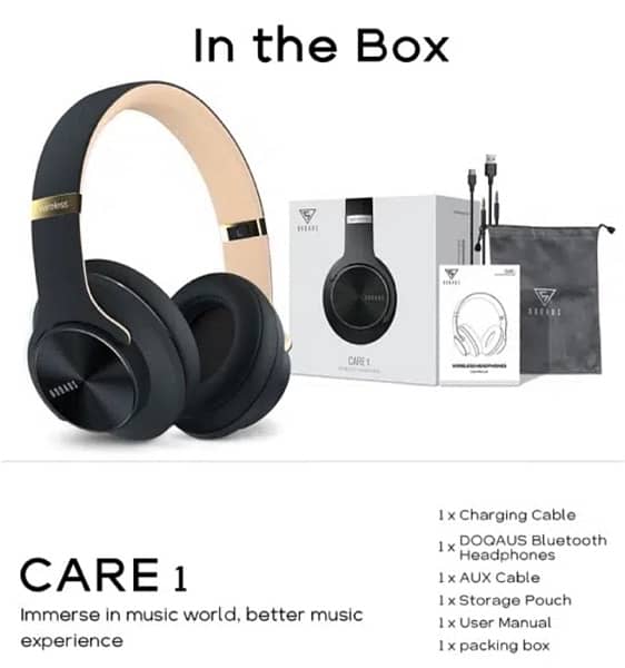 Wireless Bluetooth Headphones DOQAUS brand 13