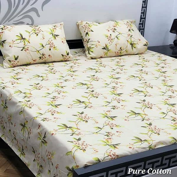 Pure cotton King size bedsheet contact us on what's app (03020640429) 7