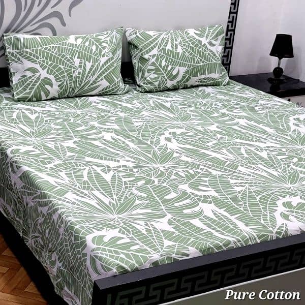 Pure cotton King size bedsheet contact us on what's app (03020640429) 11