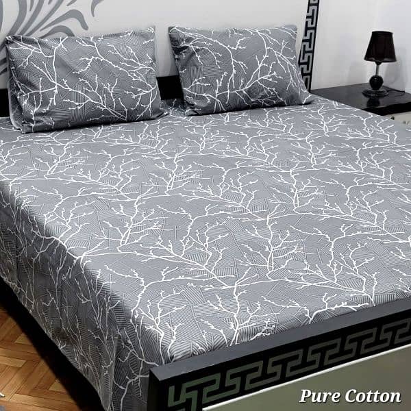 Pure cotton King size bedsheet contact us on what's app (03020640429) 12