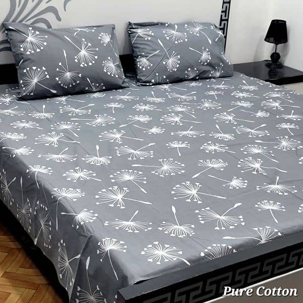 Pure cotton King size bedsheet contact us on what's app (03020640429) 13