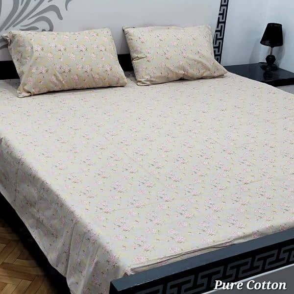 Pure cotton King size bedsheet contact us on what's app (03020640429) 16