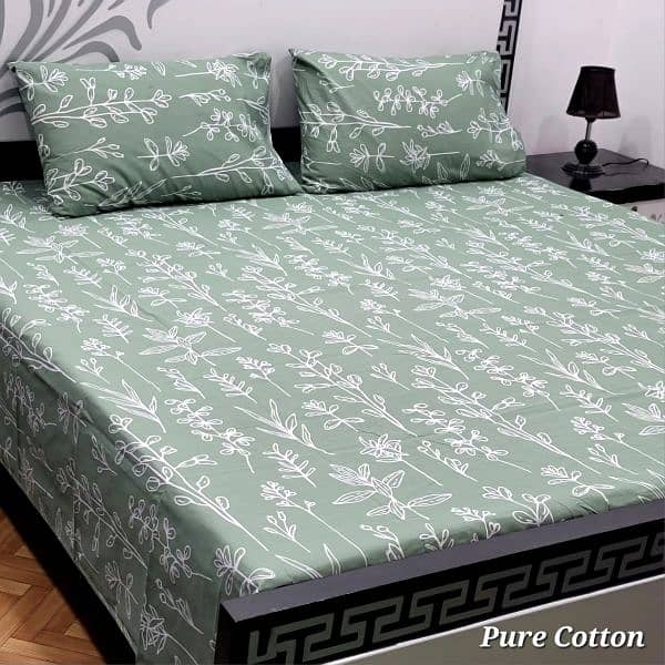 Pure cotton King size bedsheet contact us on what's app (03020640429) 17