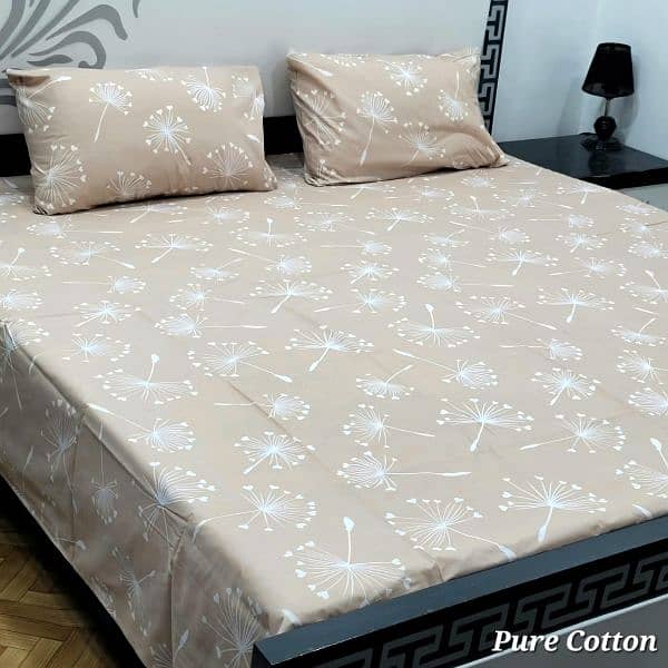 Pure cotton King size bedsheet contact us on what's app (03020640429) 18
