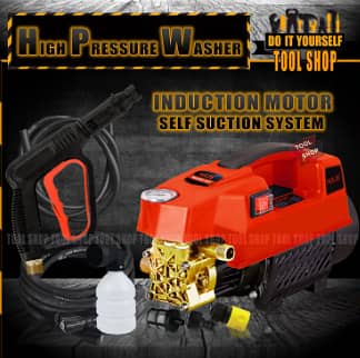 Water Jet High Pressure Washer - Induction Motor Water From Bucket and 1