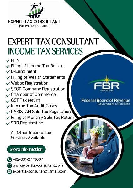 income Tax return/Secp private limited/import export licence 0