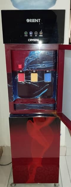 New Orient 3 Tap Crystal glass door Water Dispenser
