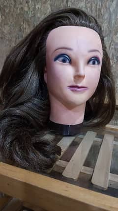 Mannequin head wig for hairstyles practice