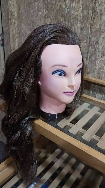 Mannequin head wig for hairstyles practice 2