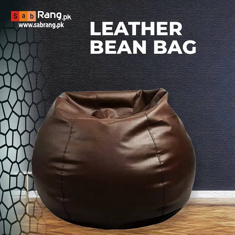 bean bag / puffy bean bag / leather bean bag sofa cum bed / Bean bags 8