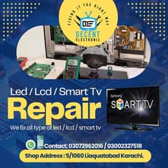 led lcd smart TV repairing service