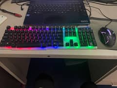Rgb keyboard and mouse with box 0