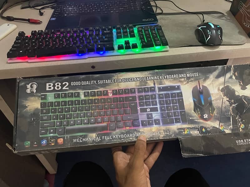 Rgb keyboard and mouse with box 3