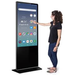 Touch Kiosk -Digital Floor Standee - Video Audio Conference-Video Wall