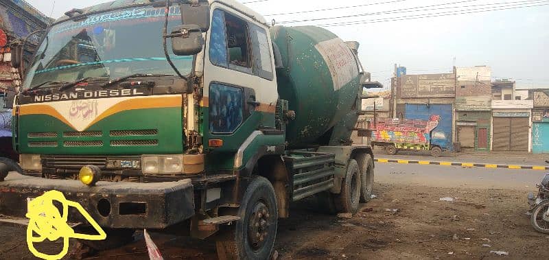 nissan diesel concrete mixture truck. 2