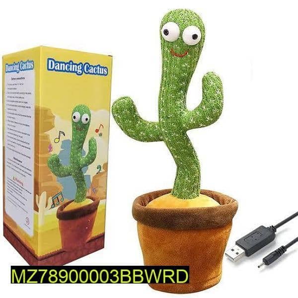 Dancing cactus plush toy for babies 2