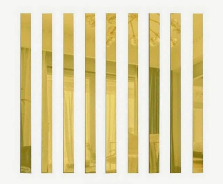 golden mirror acrylic strip ,fancy wall decoration strips 1