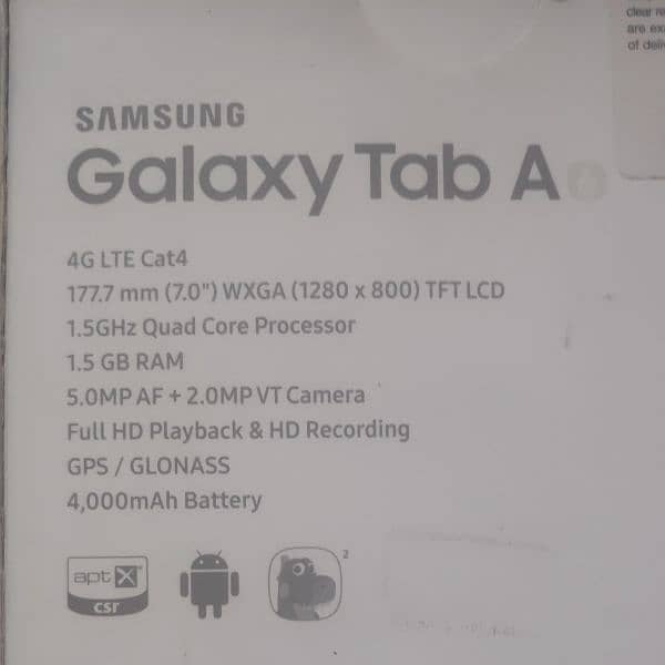 Samsung Galaxy Tab A6 3