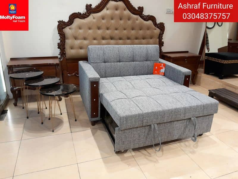 Molty| Sofa Combed|Chair set |Stool| L Shape |Sofa|Double Sofa Cum bed 13