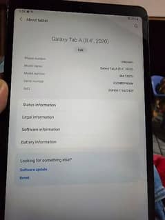 tablet samsung A 2020 BACK MINOR DAMAGE 3/32 0